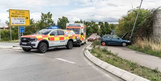 Der Opel musste nach dem Unfall abgeschleppt werden.